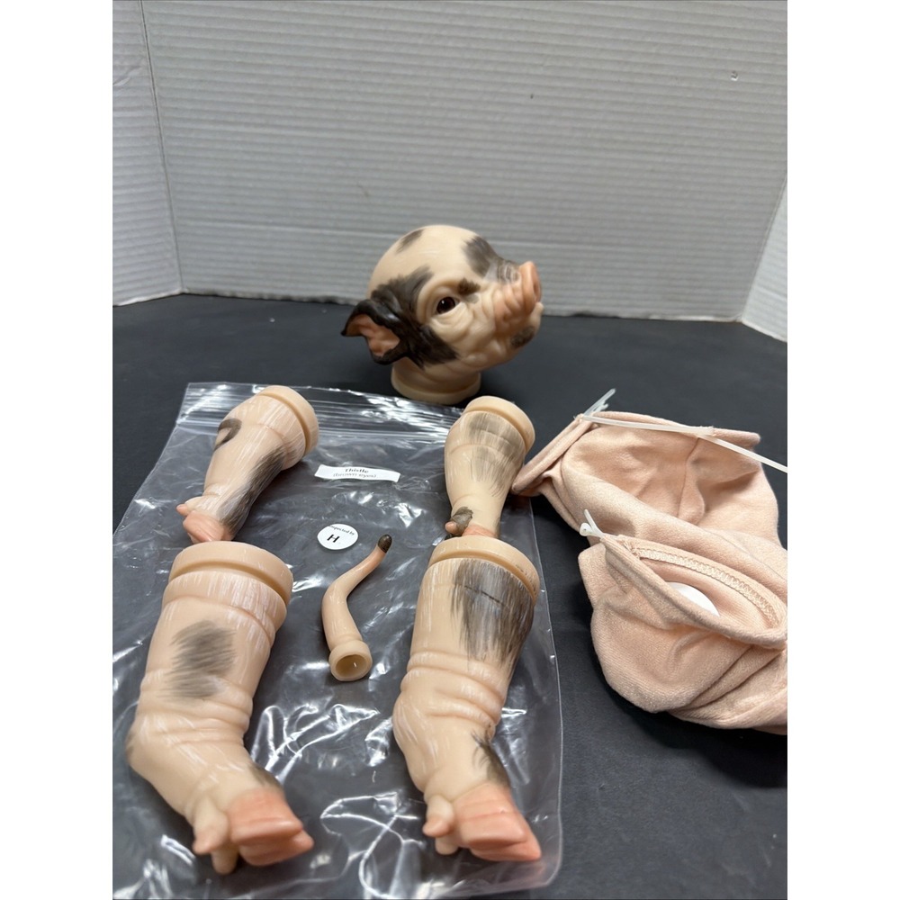 REBORN REAL BORN BOUNTIFUL BABY PIGLET THISTLE KIT PREPAINTED/BROWN EYES/ 15INCH